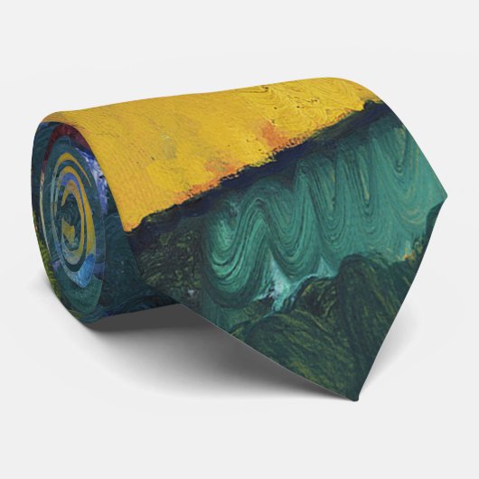 De waterval - Wassily Kandinsky Stropdas (Opgerold)