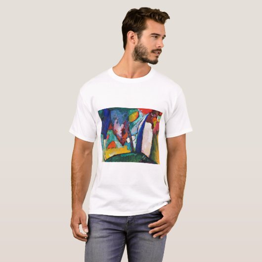 De waterval, Wassily Kandinsky T-shirt (Voorkant volledig)