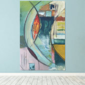 De "Watervallen" Canvas Afdruk (Insitu (Houten vloer))