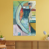 De "Watervallen" Canvas Afdruk (Insitu (Woonkamer))