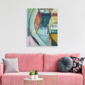 De "Watervallen" Canvas Afdruk (Insitu (Woonkamer))