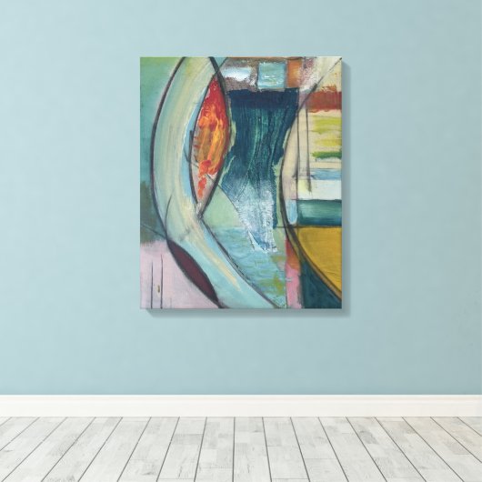 De "Watervallen" Canvas Afdruk (Insitu (Houten vloer))