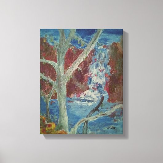 De watervallen Keene NH Canvas Print (Voorkant)