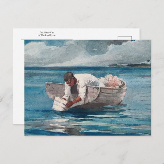 De waterventilator van Winslow Homer Briefkaart (Voorkant / Achterkant)
