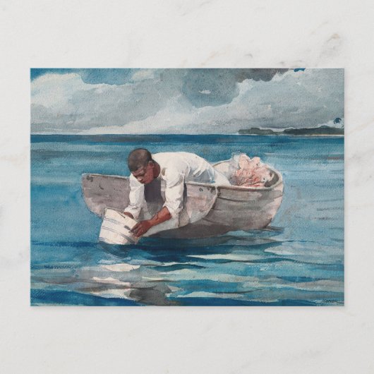 De waterventilator van Winslow Homer Briefkaart (Voorkant)