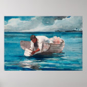 De waterventilator van Winslow Homer Poster (Voorkant)