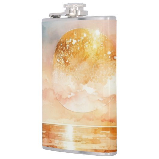 De Waterverf Beach Series Design 1 Heupfles (Links)