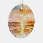 De Waterverf Beach Series Design 1 Keramisch Ornament (Rechts)