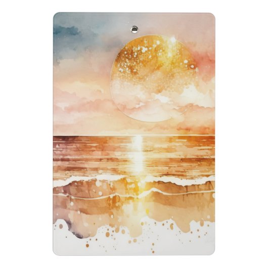 De Waterverf Beach Series Design 1 Mini Klembord (Achterkant)