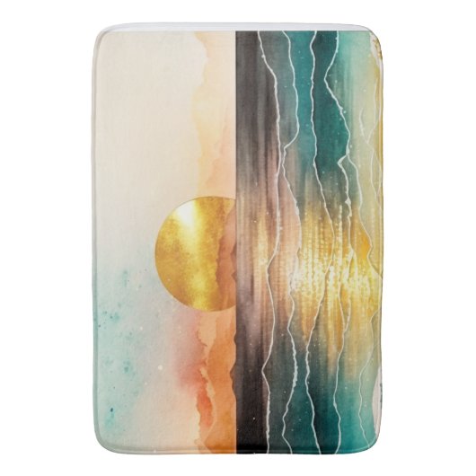 De Waterverf Beach Series Design 3 Badmat (Voorkant Verticaal)