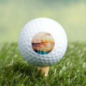 De Waterverf Beach Series Design 3 Golfballen (Insitu Shirt)