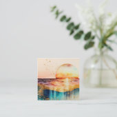 De Waterverf Beach Series Design 3 Informatiekaartje (Staand voorkant)