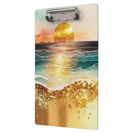 De Waterverf Beach Series Design 3 Klembord (Links)