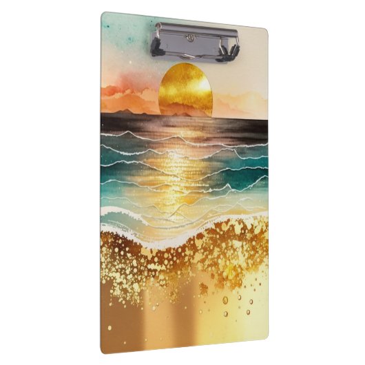 De Waterverf Beach Series Design 3 Klembord (Rechts)