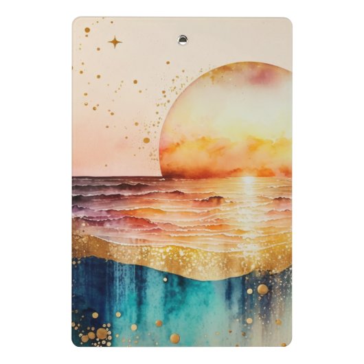 De Waterverf Beach Series Design 3 Mini Klembord (Achterkant)