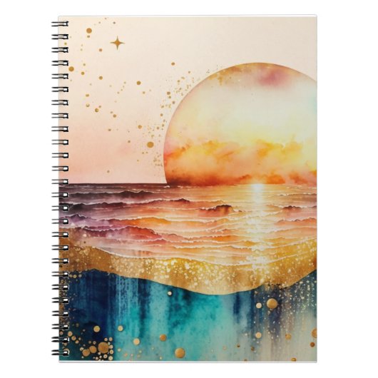 De Waterverf Beach Series Design 3 Notitieboek (Voorkant)