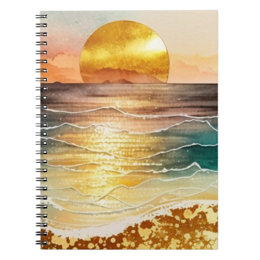 De Waterverf Beach Series Design 3 Notitieboek (Voorkant)