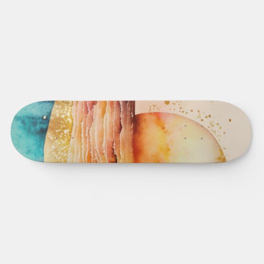 De Waterverf Beach Series Design 3 Persoonlijk Skateboard (Horizontaal)