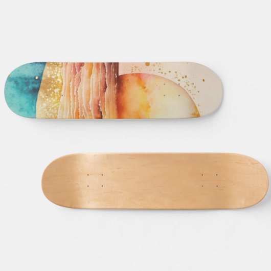 De Waterverf Beach Series Design 3 Persoonlijk Skateboard (Horizontaal)