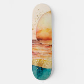 De Waterverf Beach Series Design 3 Persoonlijk Skateboard (Voorkant)
