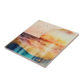 De Waterverf Beach Series Design 3 Tegeltje (Zijkant)