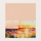 De Waterverf Beach Series Design 3 Visitekaartje (Buitenkant ongevouwen)