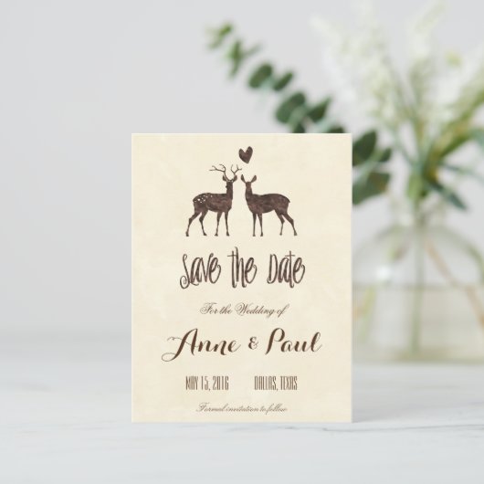 De waterverf bewaart de Datum Aankondigingskaart (Staand voorkant)