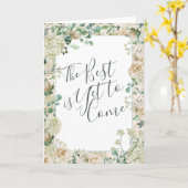 De waterverf Bloemen het Beste moet nog Komen Kaart (Gele Bloem)