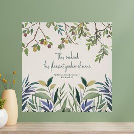 De Waterverf botanische Shakespeare Quote Perfect Poster