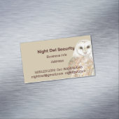 De waterverf breekt rond de nacht van de Veilighei Magnetisch Visitekaartje (Voorbeeld)