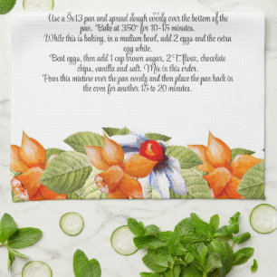 De Waterverf Cadeau Recipe Cadeau Bright Flowers Theedoek