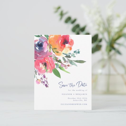 De waterverf drijft Modern Manuscript sparen de Da Briefkaart (Staand voorkant)