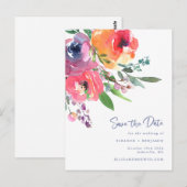 De waterverf drijft Modern Manuscript sparen de Da Briefkaart (Voorkant / Achterkant)