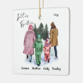 De Waterverf en namen van de Winterspelen van de b Keramisch Ornament (Links)