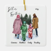 De Waterverf en namen van de Winterspelen van de b Keramisch Ornament (Voorkant)