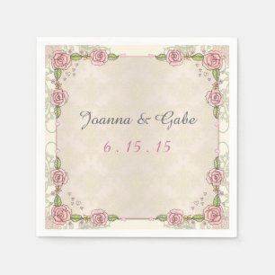 De waterverf illustreerde de Roze Servetten van