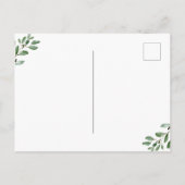 De waterverf laat de Nieuwe Aankondiging van de Be Briefkaart (Achterkant)