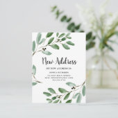 De waterverf laat de Nieuwe Aankondiging van de Be Briefkaart (Staand voorkant)