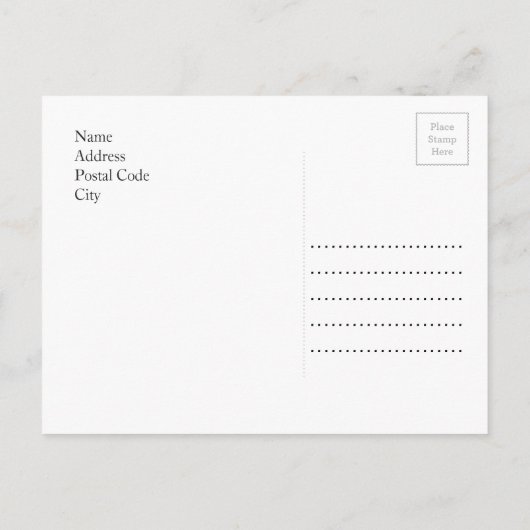 De waterverf Maple verlaat sparen de datum Aankondigingskaart (Achterkant)