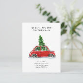 De Waterverf Nieuw Huis van de klap voor de Feestd Briefkaart (Staand voorkant)