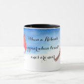 De waterverf Robins voegt jouw naam toe Mok (Midden)