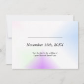 De waterverf Splash sparen de Datum Save The Date (Achterkant)