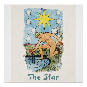 De Waterverf Star Tarot Card Perfect Poster