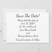 De waterverf stelt de datum vast save the date (Achterkant)