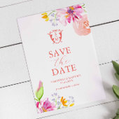 De waterverf stelt de datum vast save the date