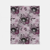De waterverf van Bourgogne bloemen. Fleece Deken (Voorkant)