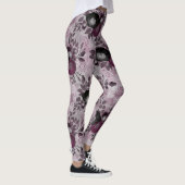De waterverf van Bourgogne bloemen. Leggings (Rechts)