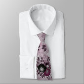 De waterverf van Bourgogne bloemen. Stropdas (Gebonden)