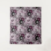 De waterverf van Bourgogne bloemen. Wandkleed (Voorkant)