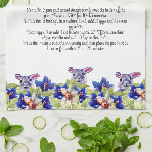 De Waterverf van Cadeaubont van het nut Pasen Pase Theedoek (Gevouwen)